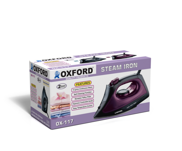 Oxford OX-117 steam iron purple limited time offer